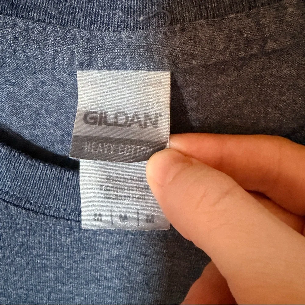 Vintage bourbon street graphic tee blue M - Picture 3 of 5